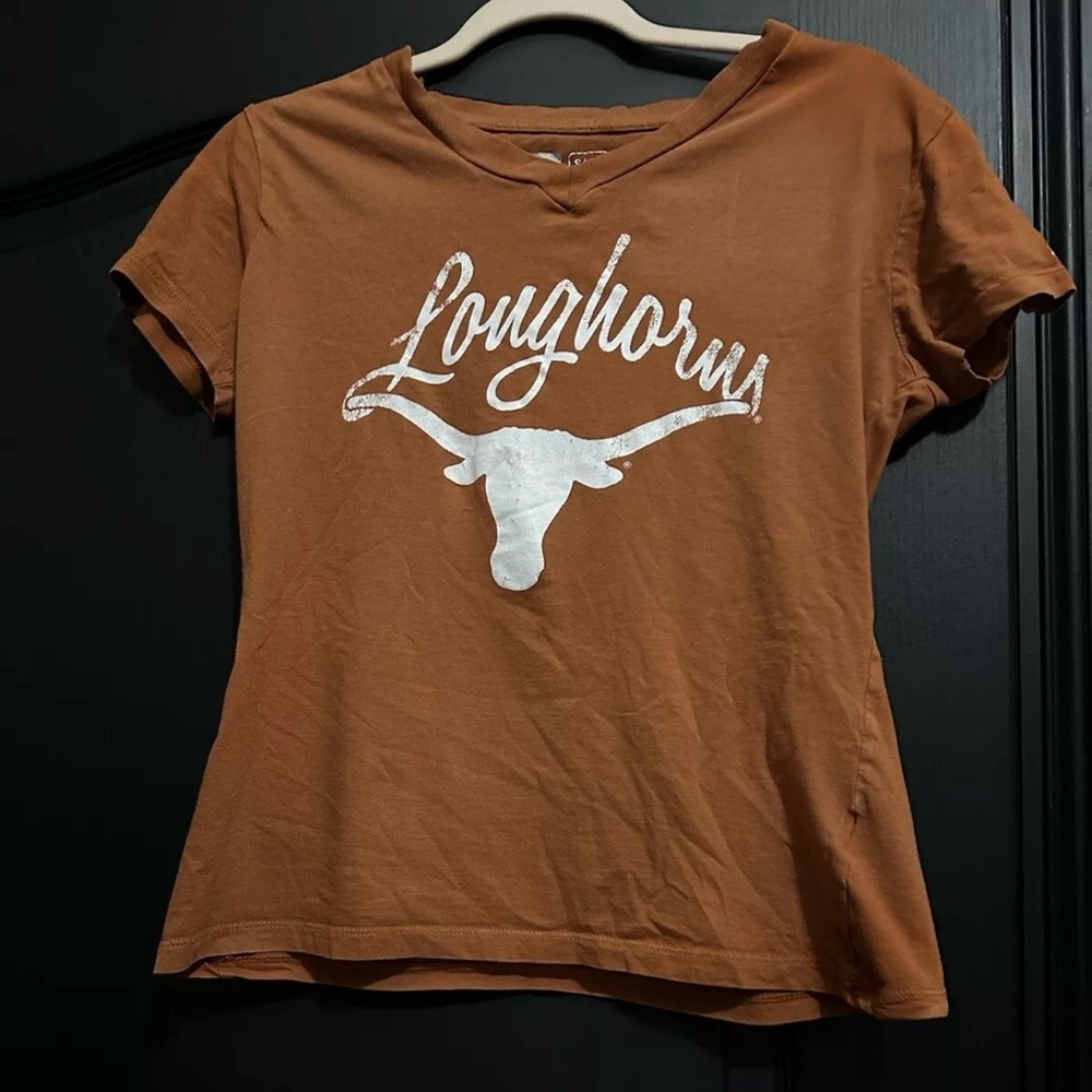 Texas Longhorns Graphic Tee Size S/CH (4-6) Pre-Owned.